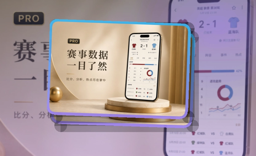 赛况仪表盘 · 手机端赛事入口 · 直播比分随时查看界面展示